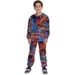 Psychedelic Trippy Hippie  Weird Art Kids  Sweatshirt set