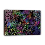 Trippy Dark Psychedelic Deluxe Canvas 18  x 12  (Stretched)