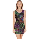 Trippy Dark Psychedelic Bodycon Dress