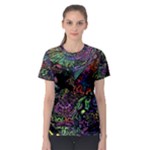 Trippy Dark Psychedelic Women s Sport Mesh T-Shirt