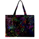 Trippy Dark Psychedelic Zipper Mini Tote Bag