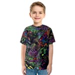 Trippy Dark Psychedelic Kids  Sport Mesh T-Shirt