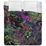 Trippy Dark Psychedelic Duvet Cover Double Side (California King Size)