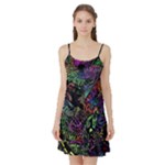 Trippy Dark Psychedelic Satin Night Slip