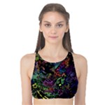 Trippy Dark Psychedelic Tank Bikini Top