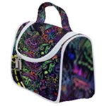 Trippy Dark Psychedelic Satchel Handbag
