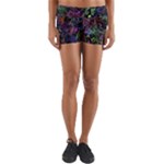 Trippy Dark Psychedelic Yoga Shorts