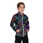 Trippy Dark Psychedelic Kids  Windbreaker