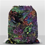 Trippy Dark Psychedelic Drawstring Bag (Small)