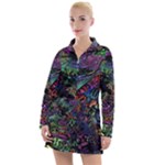 Trippy Dark Psychedelic Women s Long Sleeve Casual Dress