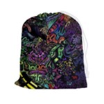 Trippy Dark Psychedelic Drawstring Pouch (2XL)