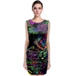 Trippy Dark Psychedelic Classic Sleeveless Midi Dress