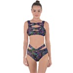 Trippy Dark Psychedelic Bandaged Up Bikini Set 