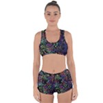 Trippy Dark Psychedelic Racerback Boyleg Bikini Set