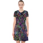 Trippy Dark Psychedelic Adorable in Chiffon Dress