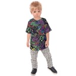 Trippy Dark Psychedelic Kids  Raglan T-Shirt
