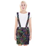 Trippy Dark Psychedelic Braces Suspender Skirt