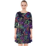 Trippy Dark Psychedelic Smock Dress