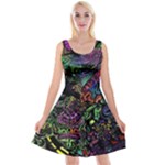 Trippy Dark Psychedelic Reversible Velvet Sleeveless Dress
