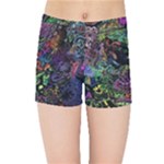Trippy Dark Psychedelic Kids  Sports Shorts