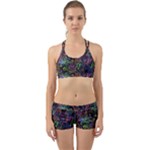 Trippy Dark Psychedelic Back Web Gym Set