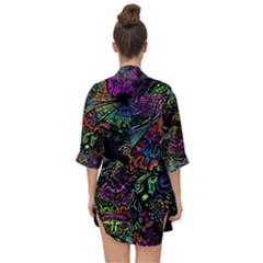 Open Front Chiffon Kimono 