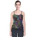 Trippy Dark Psychedelic Velvet Spaghetti Strap Top