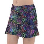 Trippy Dark Psychedelic Classic Tennis Skirt