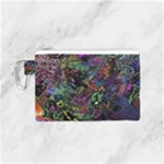 Trippy Dark Psychedelic Canvas Cosmetic Bag (Small)