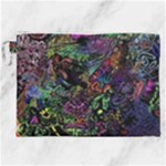 Trippy Dark Psychedelic Canvas Cosmetic Bag (XXL)