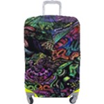 Trippy Dark Psychedelic Luggage Cover (Large)