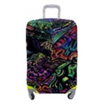 Trippy Dark Psychedelic Luggage Cover (Small)