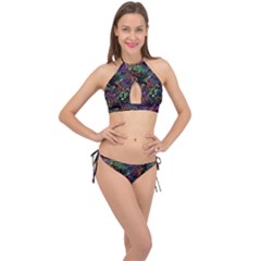 Cross Front Halter Bikini Set 