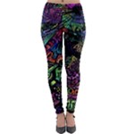 Trippy Dark Psychedelic Lightweight Velour Leggings