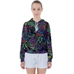 Trippy Dark Psychedelic Women s Tie Up Sweat