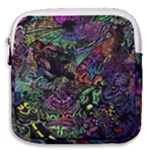 Trippy Dark Psychedelic Mini Square Pouch