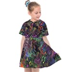 Trippy Dark Psychedelic Kids  Sailor Dress