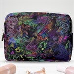 Trippy Dark Psychedelic Make Up Pouch (Medium)