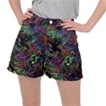 Trippy Dark Psychedelic Women s Ripstop Shorts