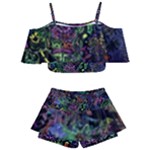 Trippy Dark Psychedelic Kids  Off Shoulder Skirt Bikini