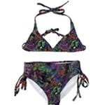 Trippy Dark Psychedelic Kids  Classic Bikini Set