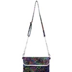 Trippy Dark Psychedelic Mini Crossbody Handbag
