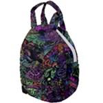 Trippy Dark Psychedelic Travel Backpack