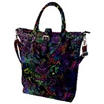 Trippy Dark Psychedelic Buckle Top Tote Bag