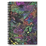 Trippy Dark Psychedelic 5.5  x 8.5  Notebook