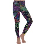 Trippy Dark Psychedelic Kids  Lightweight Velour Classic Yoga Leggings