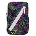 Trippy Dark Psychedelic Belt Pouch Bag (Large)