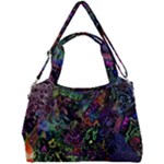 Trippy Dark Psychedelic Double Compartment Shoulder Bag