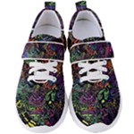 Trippy Dark Psychedelic Women s Velcro Strap Shoes