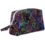 Trippy Dark Psychedelic Wristlet Pouch Bag (Large)